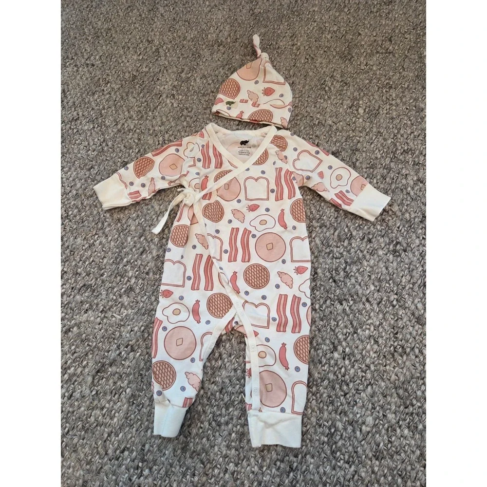 Monica and Andy Set Romper One Piece Pajamas Infant 6-9 Months